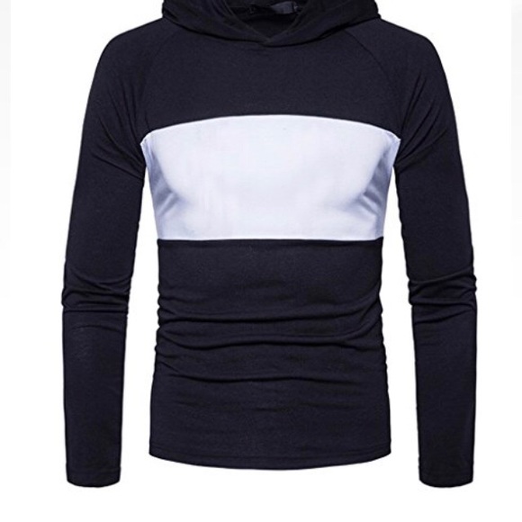 Whatlees Mens SolidPullover Work Out Hoodie Shirt - Picture 3 of 8